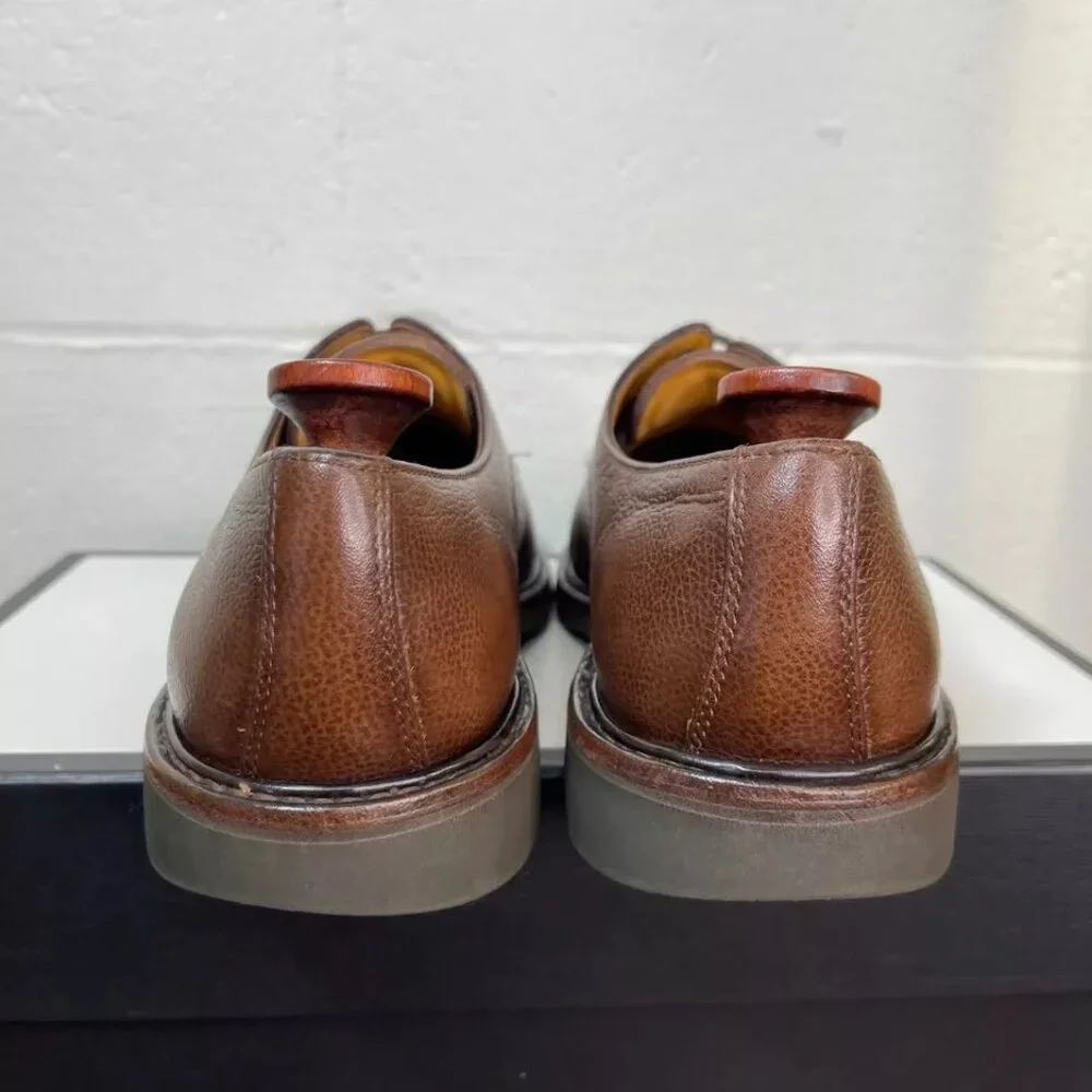 Mephisto Air Relax Goodyear Welt Brown Pebble Leather Oxford Dress Shoes Mens‎ 9